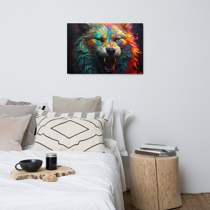 "Growling Wolf" Metal prints