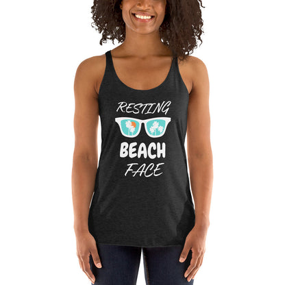 "Resting Beach Face" Women's Racerback Tank