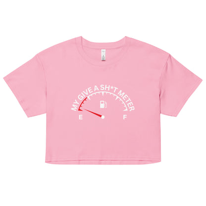 "My Give A Sh*t Meter" Women’s crop top