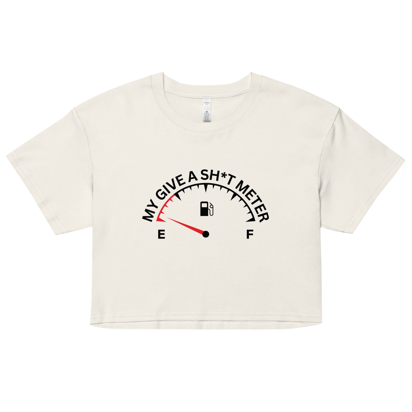 "My Give A Sh*t Meter" Women’s crop top