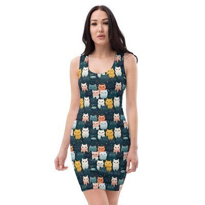 "Cute All Over Print" Sublimation Cut & Sew Dress