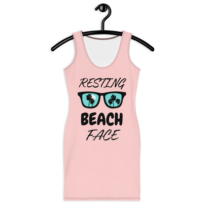 "Resting Beach Face" Sublimation Cut & Sew Dress