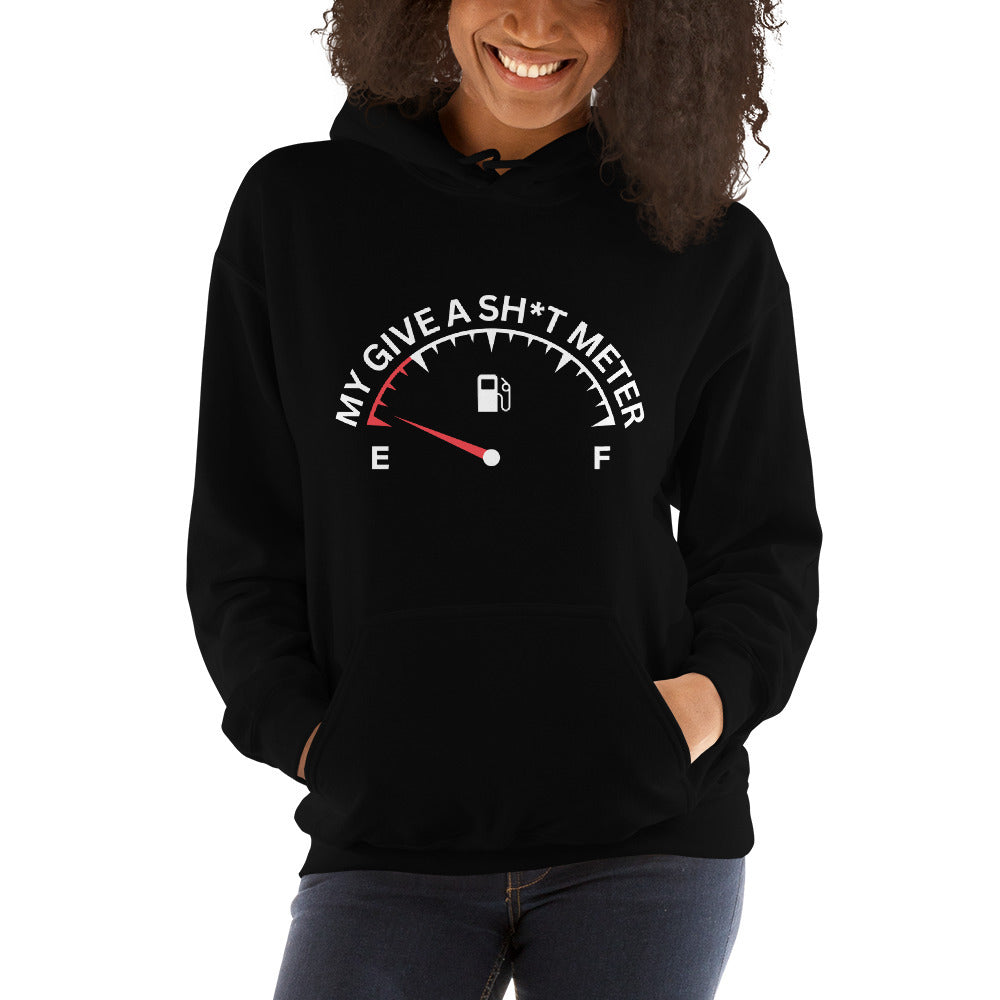 "My Give A Shit Meter" Women's Hoodie