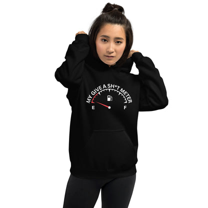 "My Give A Shit Meter" Women's Hoodie