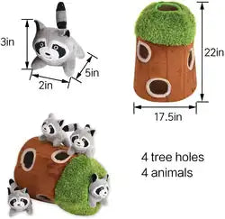 Engaging Hide and Seek Plush Toy for Dogs - Fun and Interactive!