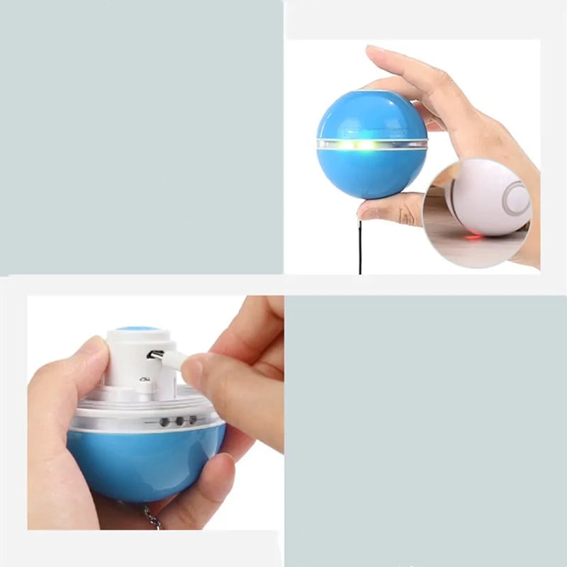 Interactive Colorful LED Ball Toy for Cats - Electric Fun!