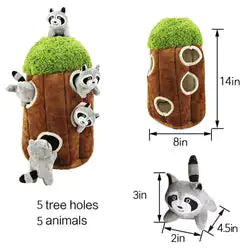 Engaging Hide and Seek Plush Toy for Dogs - Fun and Interactive!