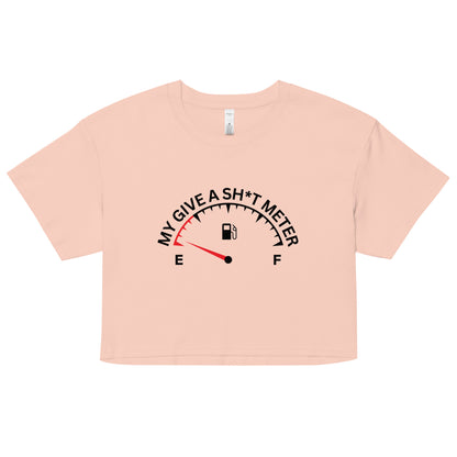 "My Give A Sh*t Meter" Women’s crop top